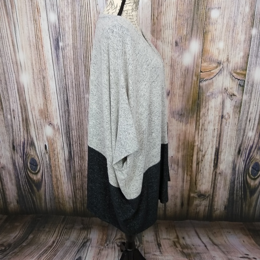 Olive + Oak Erin Color Block Open Front Cardigan - image 3